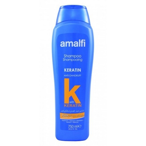 Шампунь Кератиновый от перхоти Keratin anti-dandruff для всех типов волос, Amalfi 750 мл