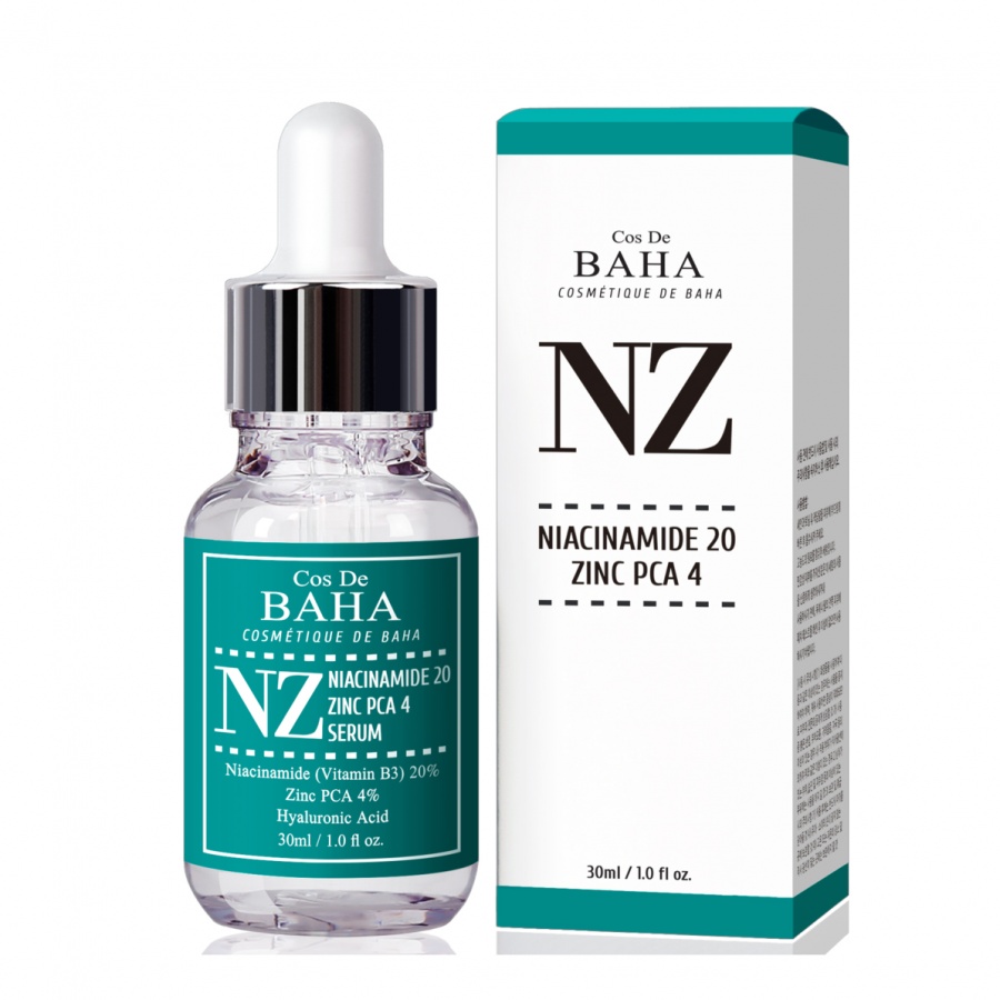 Сыворотка для лица укрепляющая для сужения пор Niacinamide 20 Serum, COS DE BAHA, 30 мл (NZ)