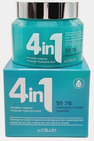 Крем для лица с гиалуроновой кислотой G50 4 IN 1 CHEONGCHUN CREAM (Hyaluronic Acid), Dr.CELLIO, 70 мл