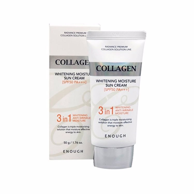 Крем солнцезащитный с коллагеном 3в1 Enough 3in1 Collagen Sun Cream, Enough, 50 мл