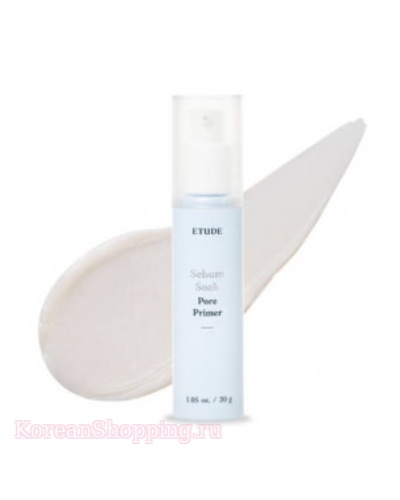 Праймер для лица от расширенных пор SebumSoak Pore Primer, Etudehouse, 30 мл