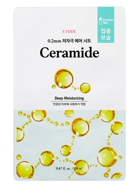 Маска тканевая для лица ET.0.2 TherapyAirMask_Ceramide, Etudehouse, 20 мл