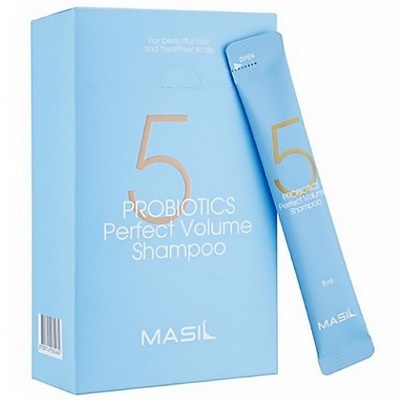 Шампунь для объема волос с пробиотиками, Masil 20 шт*8 мл