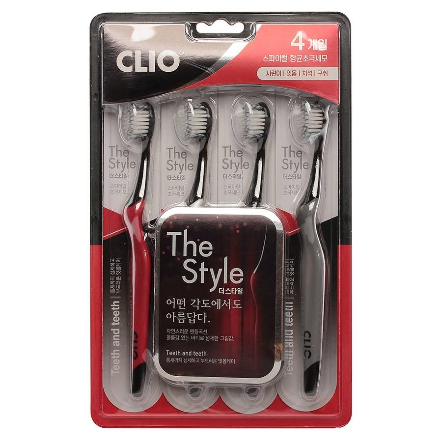 Набор щеток зубных The Style Toothbrush, CLIO, 4 шт.