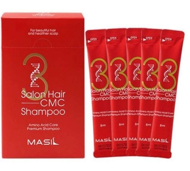 Набор шампуней для волос с аминокислотами 3SALON HAIR CMC SHAMPOO stick pouch, MASIL, (20 шт.*8 мл)