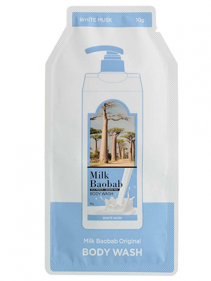 Гель для душа Original Body Wash White Musk, MilkBaobab, пробник, 10 мл