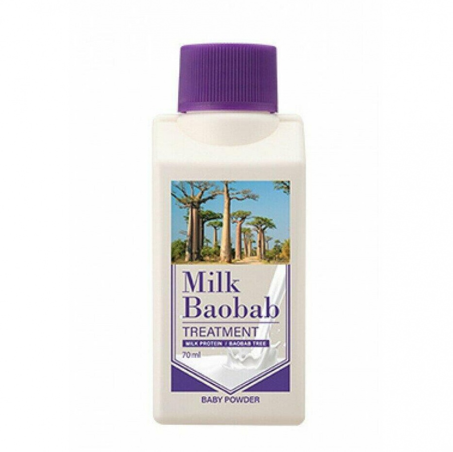 Лосьон для тела с ароматом детской присыпки Body Lotion Baby Powder Travel Edition, MilkBaobab, 70 мл