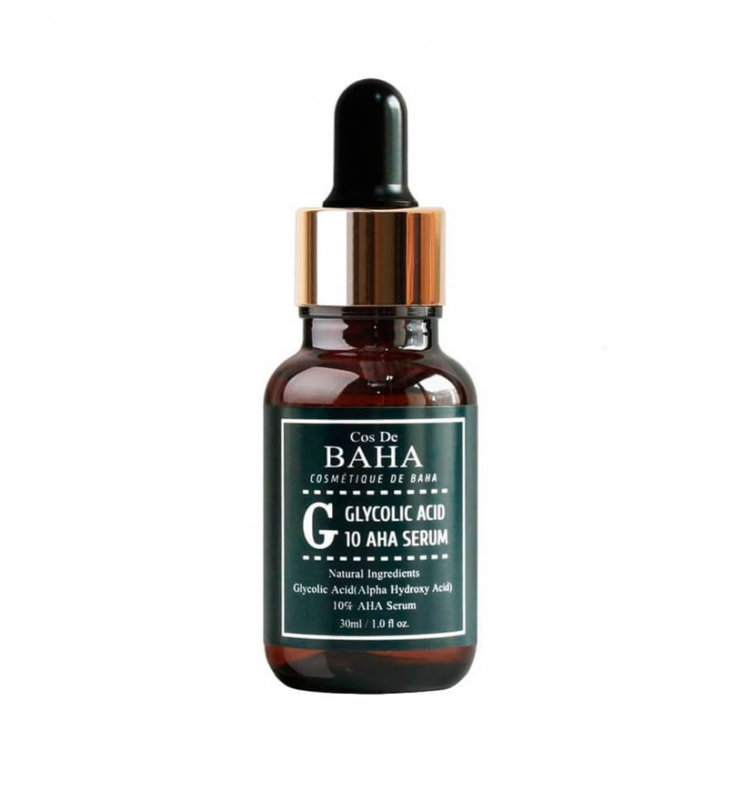 Сыворотка для лица для проблемной кожи c гликолевой кислотой Glycolic Acid 10 AHA Serum, COS DE BAHA, 30 мл