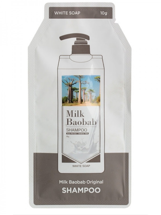 Шампунь для волос Original Shampoo White Musk, MilkBaobab, пробник, 10 мл