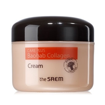 Крем для лица коллагеновый с экстрактом баобаба  Care Plus Baobab Collagen Cream, THE SAEM, 100 мл