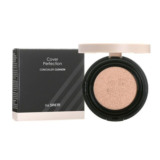 Консилер-кушон для лица Cover Perfection Concealer Cushion 1.0 Clear Beige, THE SAEM, 12 г