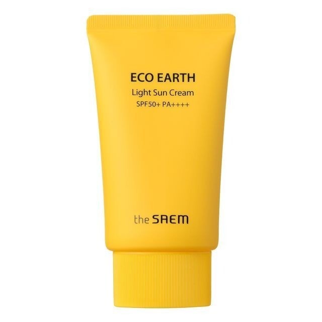 Крем Eco Earth Light Sun Cream SPF 50+ PA++++,  THE SAEM, 50 г