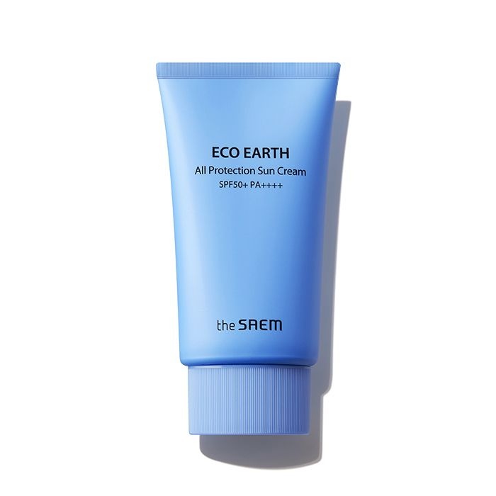 Крем для лица солнцезащитный Eco Earth All Protection Sun Cream SPF50+ PA+++, THE SAEM, 50 мл