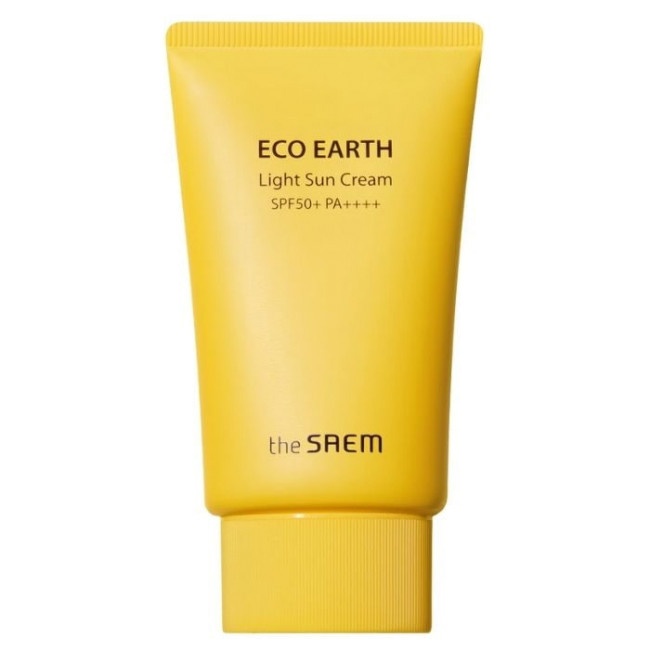 Крем для лица солнцезащитный Eco Earth Light Sun Cream, THE SAEM, 50 г