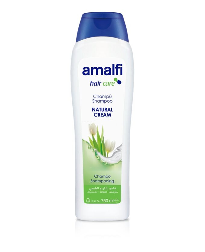 Шампунь-крем семейный натуральный, для всех типов волосNatural Cream, AMALFI , 750 мл