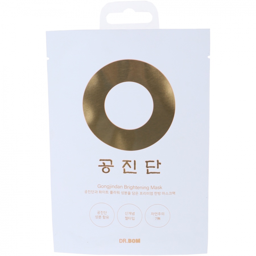 Выравнивающая маска с растительными экстрактами и коллоидами золота и серебра GongJindan, Dr.Bom (33 мл х 5 шт)