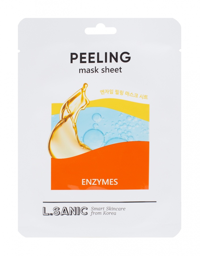 Маска тканевая обновляющая с энзимами Enzymes Peeling Mask Sheet, L.Sanic, 25 мл