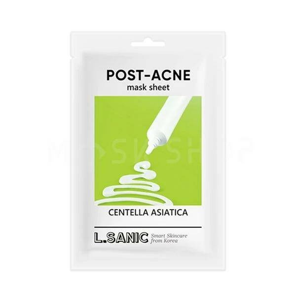 Маска тканевая с экстрактом центеллы азиатской для проблемной кожи Centella Asiatica Post-Acne Mask Sheet, L.Sanic, 25 мл