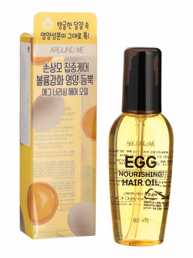 Масло для волос Egg Nourishing Hair Oil, Around Me, 80 мл