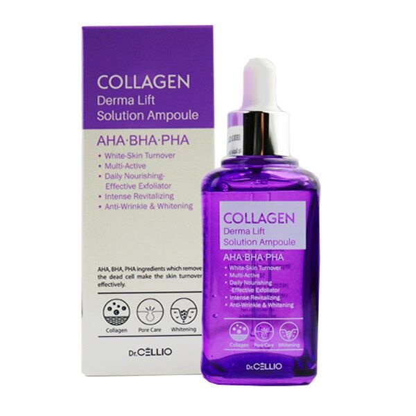 Сыворотка для лица с коллагеном COLLAGEN DERMA LIFT SOLUTION AMPOULE, Dr.CELLIO, 50 мл