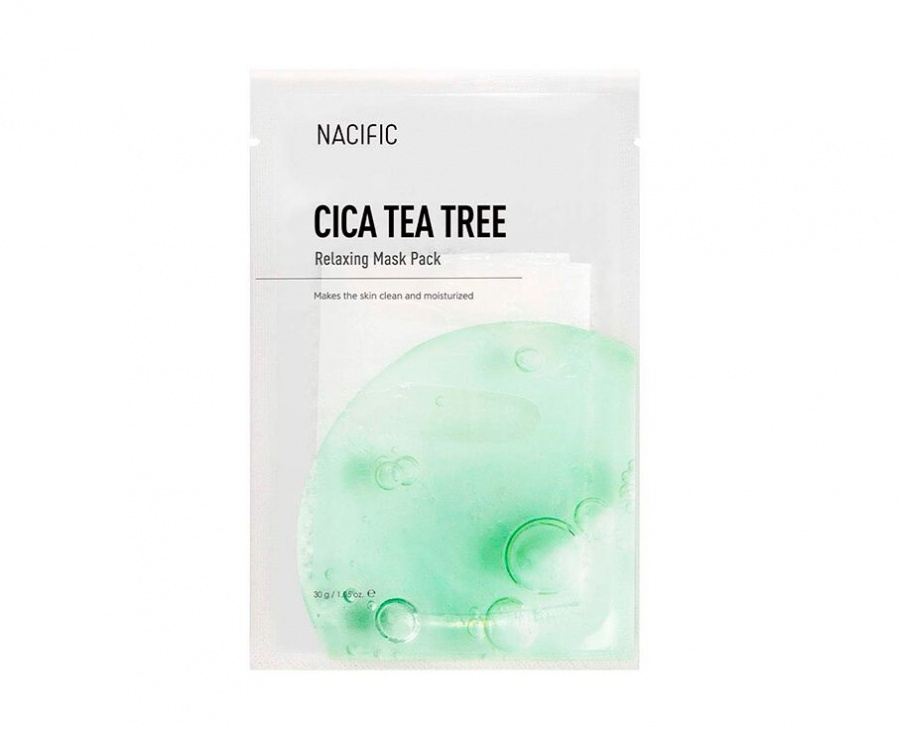Маска на тканевой основе Cica Tea Tree Relaxing Mask Pack, NACIFIC, 30 г