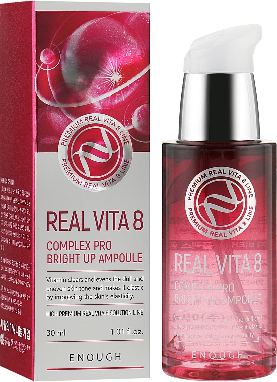 Сыворотка для лица питательная с витаминным комплексом Real Vita 8 Complex Pro Bright up Ampoule, Enough, 30 мл