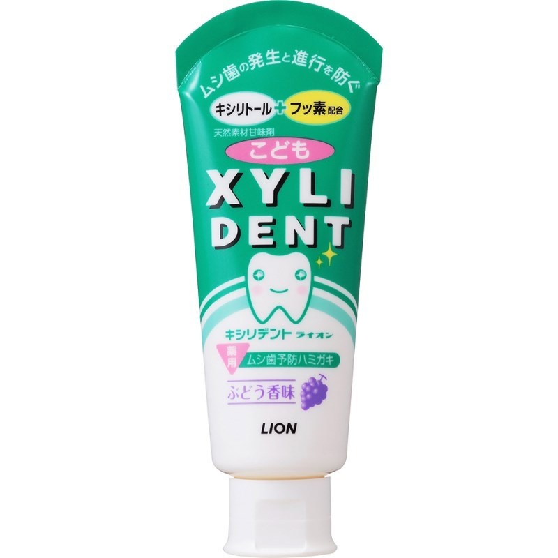 Детская зубная паста с фтором Xyli Dent Kodomo, LION 60 г