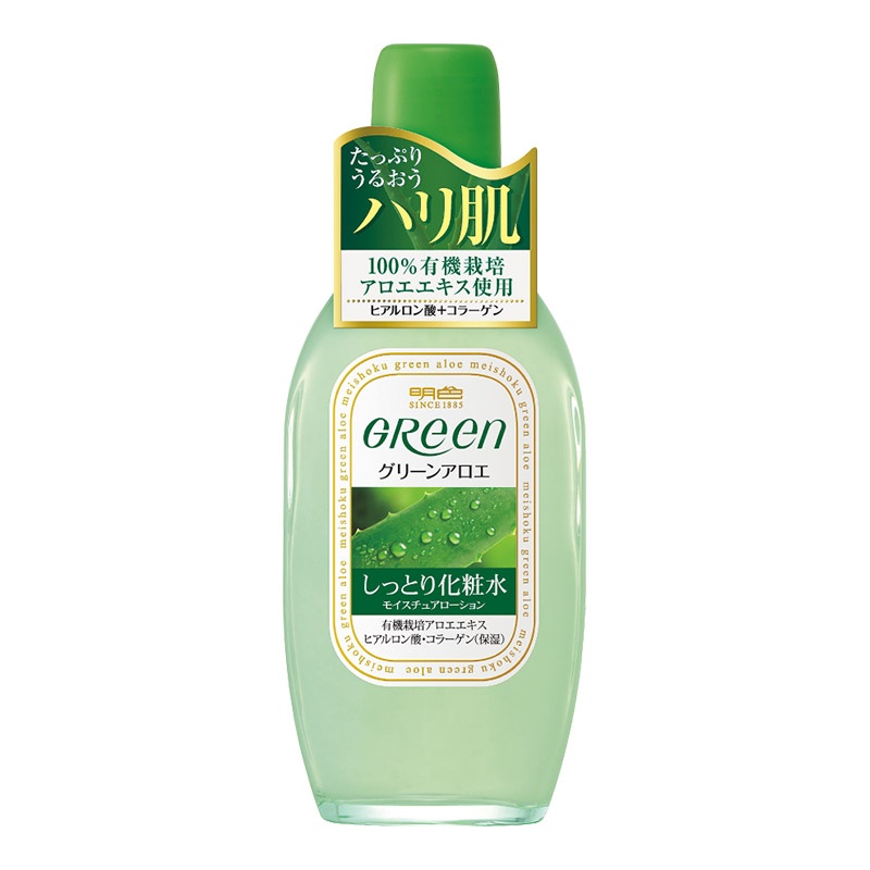 Увлажняющий лосьон для ухода за очень сухой кожей лица Green Plus Aloe Moisture Lotion, MEISHOKU 170 мл