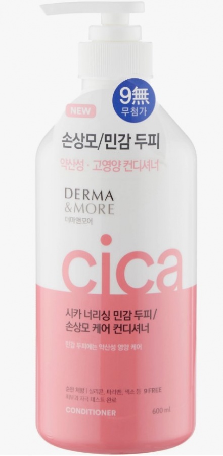 Кондиционер для поврежденных волос Питание Aekyung Derma & More Cica Nourishing, Kerasys 600 мл