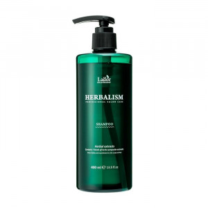 Шампунь для волос  успокаивающий с 7 видами травяных экстрактов против выпадения волос, Lador 400 мл.
