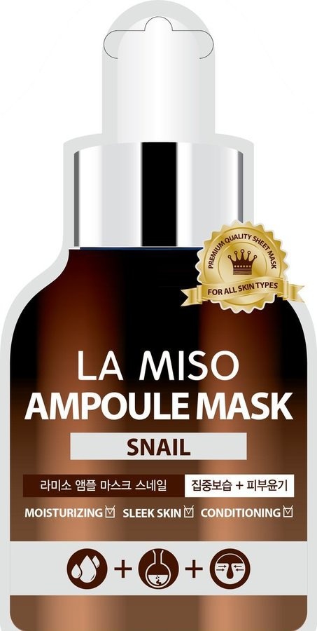 Ампульная маска с экстрактом слизи улитки, La Miso 25 г