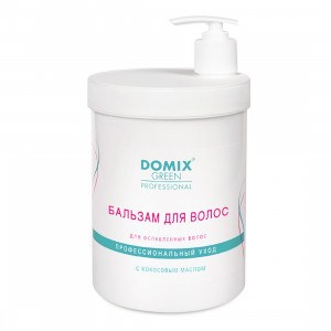 Бальзам для ослабленных волос с кокосовым маслом Green Professional, Domix 1000 мл