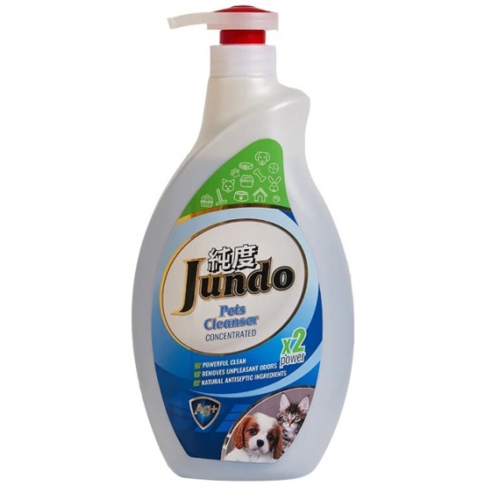 Концентрированный гель для уборки за домашними животными с ионами серебра и коллагеном Pets cleanser,  Jundo 1000 мл
