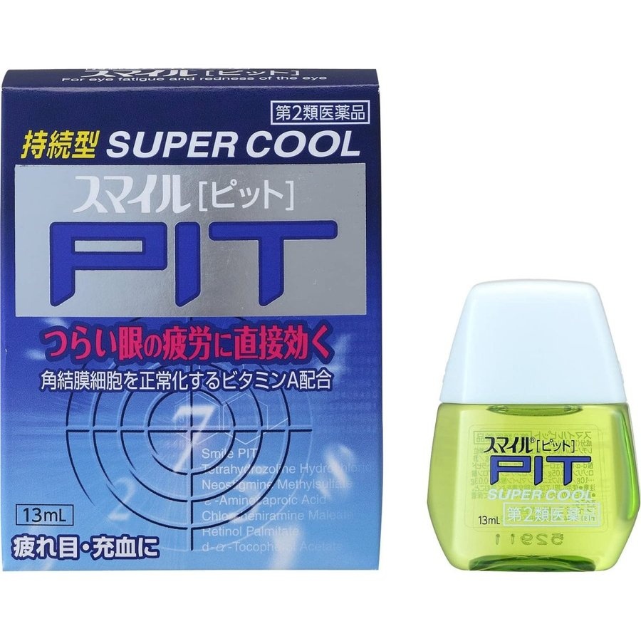 Глазные капли тонизирующие витаминизированные с очень сильным охлаждающим эффектом Smile Pit Super Cool, Lion 13 мл