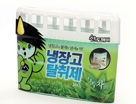 Ароматизатор-освежитель для холодильника, зеленый чай ODOR FRI, Sandokkaebi 200 г 