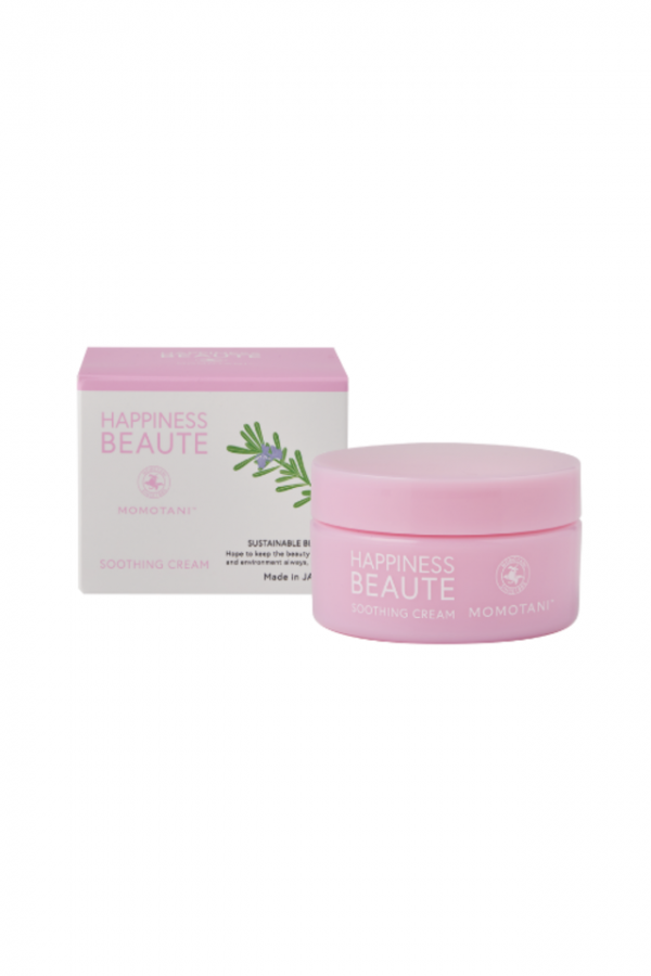 Смягчающий крем с растительными экстрактами HAPPINESS BEAUTE Soothing Cream, Momotani 40г