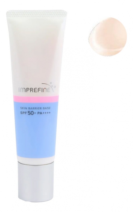 Защитная база-корректор под макияж SPF50, тон 01- телесный бежевый, IMPREFINE SKIN BARRIER BASE, Sana 30 г