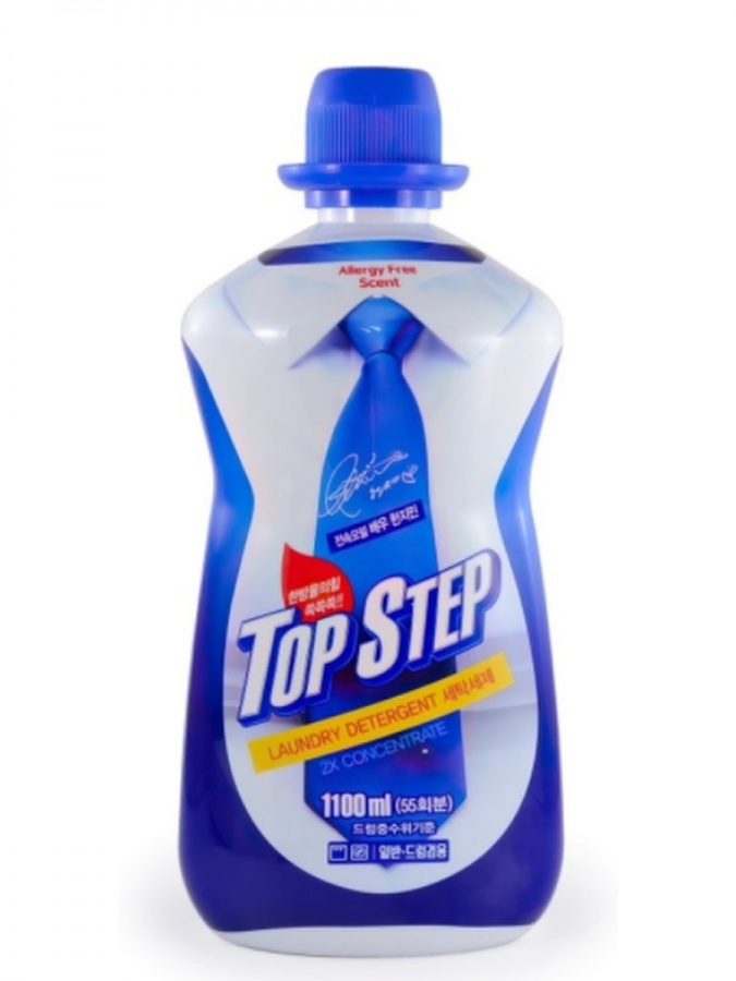 Жидкое средство для стирки, антибактериальное, биоразлагаемое, Сила 5 ферментов Top Step Laundry Detergent, KMPC 1100 мл