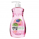 Премиальное средство с антибактериальным эффектом для мытья посуды, овощей и фруктов в холодной воде Листья лотоса (с ароматом лотоса ), Mukunghwa 1 л