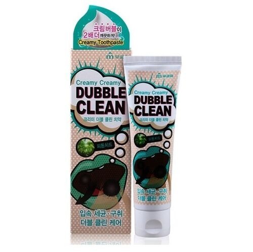 Зубная паста Dubble Clean кремовая с очищающими пузырьками и фитонцидами, Mukunghwa 110 г