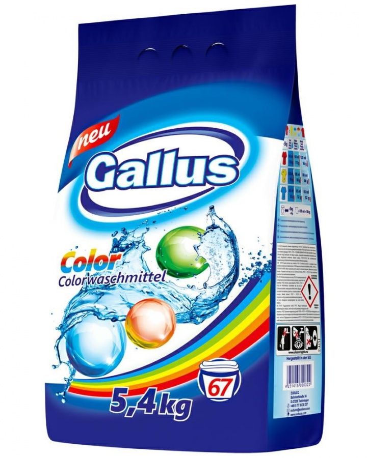 Стиральный порошок Color, Gallus 5400 г