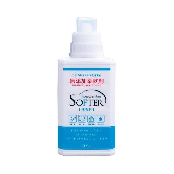 Смягчающий кондиционер для белья Fragrance Free Softer (без аромата), Kaneyo 500 мл