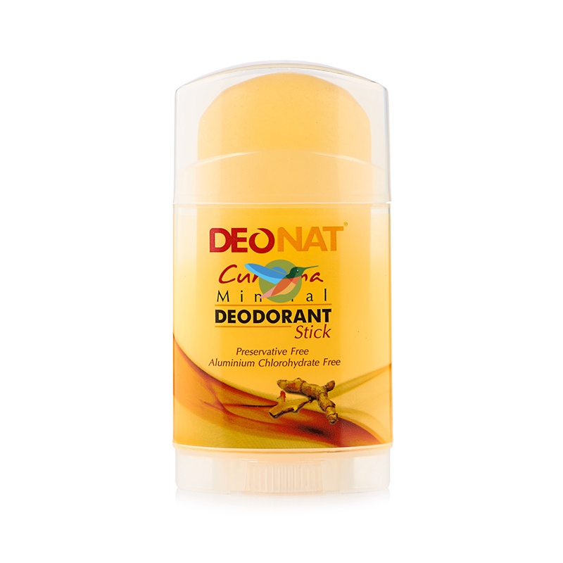 Минеральный дезодорант Кристалл с куркумой,желтый, Deonat 100 г  