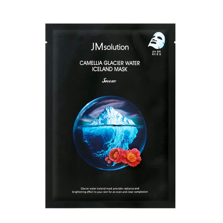 Тонизирующая тканевая маска с экстрактом камелии Camellia Glacier Water Iceland Mask, JM Solution 30 мл