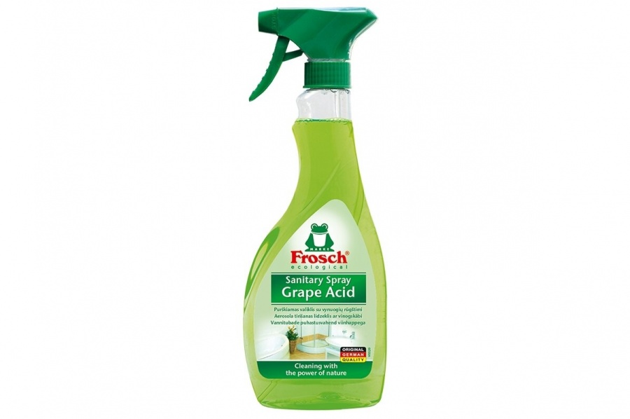 Очиститель-спрей для ванны и душа Зеленый виноград Sanitary Spray Grape Acid, Frosch, 500 мл