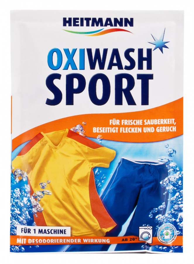 Средство по уходу за спортивной одеждой с део-активной формулой Oxi Wash Sport, Heitmann, 50 г