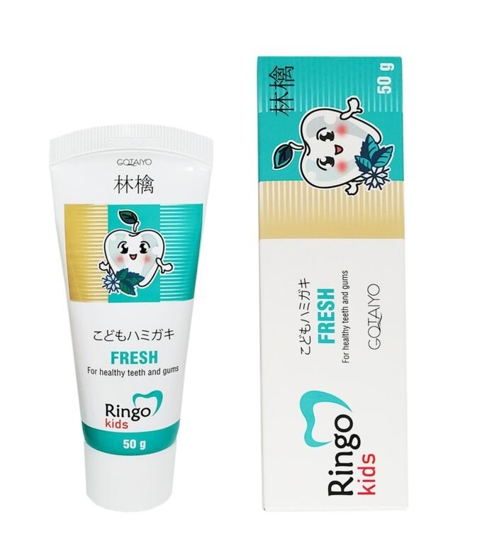 Детская зубная паста со вкусом Свежесть Ringo Kids Fresh, Gotaiyo, 50 г