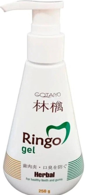 Зубная паста гелевая отбеливающая Herbal, Ringo Gel, 250 г, с помпой-дозатором