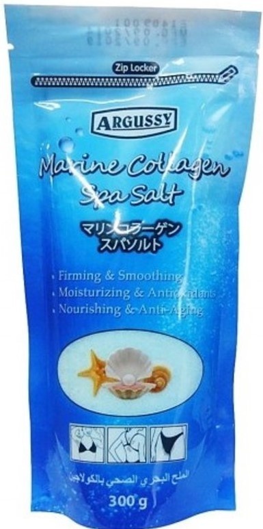 Скраб для тела солевой Морской коллаген Spa Salt, Argussy, 300 г