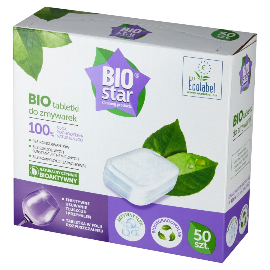 Таблетки для посудомоечных машин Cleaning Products, BioStar, 50 шт.